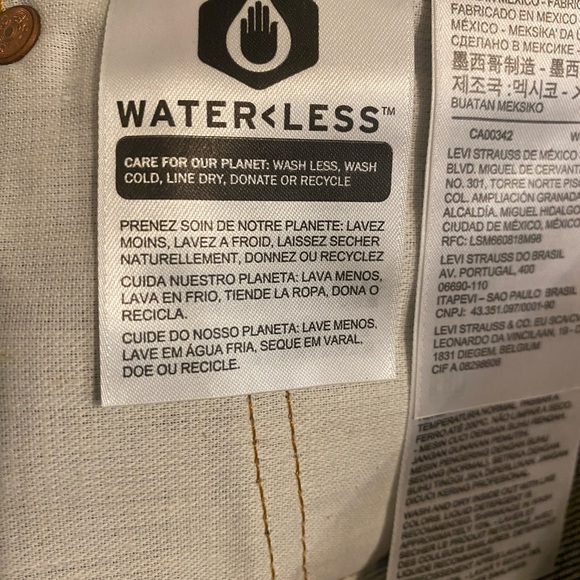 Levi’s Waterless 501 Dark Wash 38x32 - Picture 4 of 10